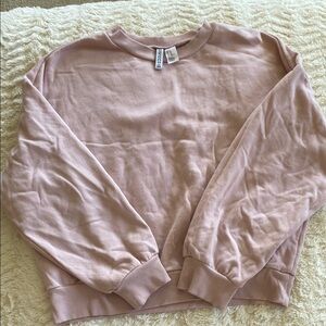 H&M Pink Crew Neck Sweater Soft and Casual